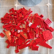 Lego czerwone elementy 147g 