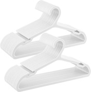 Wieszaki na ubrania plastikowe 50 sztuk haczyki