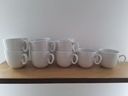komplet 8szt filiżanki białe 