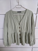 Bluzka baskinka, kolor pistacjowy, r. 40, BOOHOO