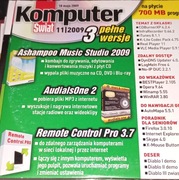 KOMPUTER ŚWIAT 11/2009 - Remote Control Pro 3.7, Ashampoo Music Studio 2009