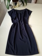 Cotton Club granatowa sukienka roz. S