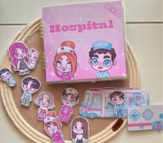 Książeczka sensoryczna na rzepy „Hospital Avatar World” dla dzieci