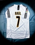 (L) Raul #7 Real Madryt Retro Biała Koszulka Vintage Jersey La Liga 2004/05