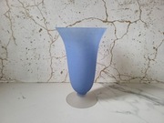 Piękny Duży Niebieski Delikatny Pastelowy Wazon Kielich 25 cm 