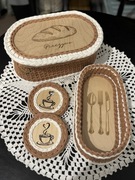 Komplet koszyków - na chleb i na sztućce