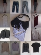  Zestaw ubrań damskich 36 (S) + torba – 14 szt., tanio!