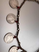 2 zl 1933-1934 Glowa Kobiety - Naszyjnik ze srebrnych monet historycznych