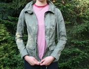 wiatrówka kurtka damska zielona khaki 38 M Zara TRF moro +etui