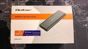 Qoltec Obudowa - kieszeń do dysków M.2 SSD - NVME - PCI-E - USB typ C