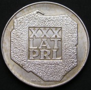 Polska 200 złotych 1974 - XXX lat PRL - mapa - srebro