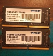 Pamięć PATRIOT SODIMM DDR4 8GB 3200MHz SINGLE