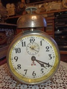 Stary unikatowy budzik Junghans 46r z ciekawym dzwonkiem  automat 