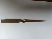 Nóż do papieru listów mosiężny mosiądz Vintage lata 60-te 