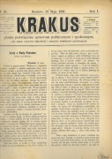 KRAKUS, nr 21, rok 1891 r.
