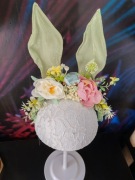 Opaska na owe kwiaty królik zająć uszy święta kolorowa 