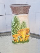 Słoik handmade Decoupage 900ml na suszone grzyby