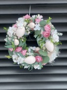 WIANEK świąteczny wielkanocny wiosenny na drzwi, Wianek na cmentarz