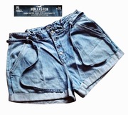 Hollister fajne spodenki dżins na guziki z troczkiem r.XL