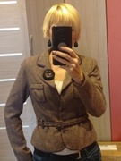 Marynarka brązowo fioletowa cieplejsza Reserved M