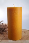 Duża świeca z wosku pszczelego – 100% naturalna, ręcznie robiona