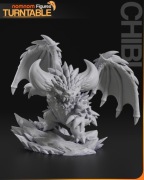 Figurka druk 3D żywica 12K " Chibi Nergigante - F1125 " - Chibi