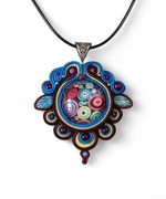 Wisiorek,zawieszka sutasz Nane Sutasz rękodzieło artystyczne 