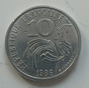Francja  - 10 franków  - 1986r. 