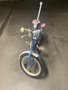 Rower LIMBER 16" GIRL LILLIES stopka+prowadnik+ kask + dzwonek Mickey Mouse