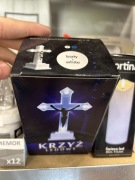 Krzyż ledowy biały