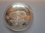 Srebrna moneta 1 oz , Somalia Elephant (Słoń Afrykański) – 2021