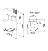 Okap kuchenny złoty 