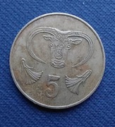 Moneta Cypr 5 centów 1983