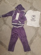 dres 3 cz. welur dziewczynka r.80 hello kitty