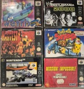 8 gier N64 Nintendo 64 w pudełkach