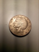 Moneta Adam Mickiewicz 1976 r z mężczyzną stara 