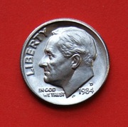 10  Centów  1984  D  -     USA    Mennica  D Stan !!!