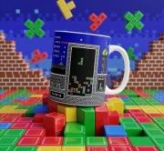 Tetris retro prezent dla gracza geeka kubek ceramiczny