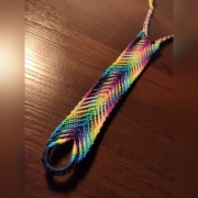 Bransoletka z muliny tęcza rainbow jodełka