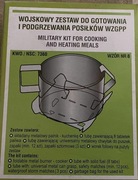 Zestaw do gotowania podgrzewania posiłków wojskowy