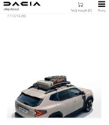 Dacia bagażnik dachowy okazja 