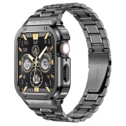 MioHHR – Metalowa bransoleta z etui do Apple Watch 44 mm