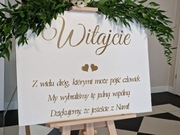 Tablica powitalna gości