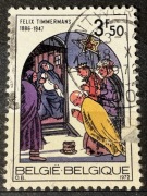 Belgia (Belgique, Belgie), scena adoracji Trzech Króli, 3,5 franków belg.