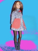 Lalka Barbie - Sukienka Jeansowa