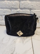 Zamszowa czarna listonoszka 