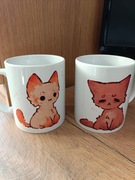 Kubek do kawy plus kubek do herbaty kot koty 