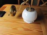 Szklany klosz, szkło białe mleczne do kinkietu żyrandola