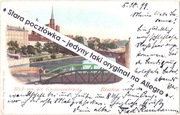 WROCŁAW BRESLAU Mosty Młyńskie Odra Ostrów Tumski katedra obieg 1899