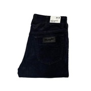 Spodnie męskie sztruksy Wrangler Texas Slim 822 Dark Navy W34 L32